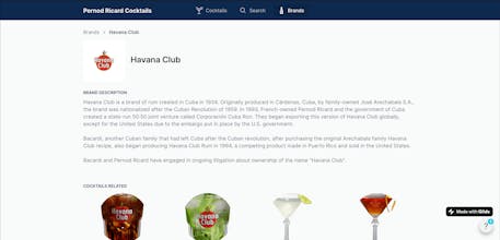 Pernod Ricard Cocktails App gallery image