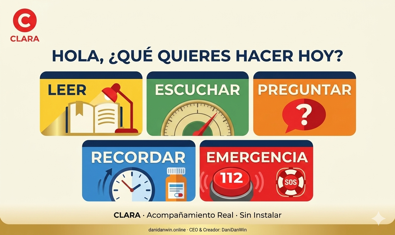 CLARA · Acompañamiento Real.  - Main product screenshot demonstrating key features and user interface