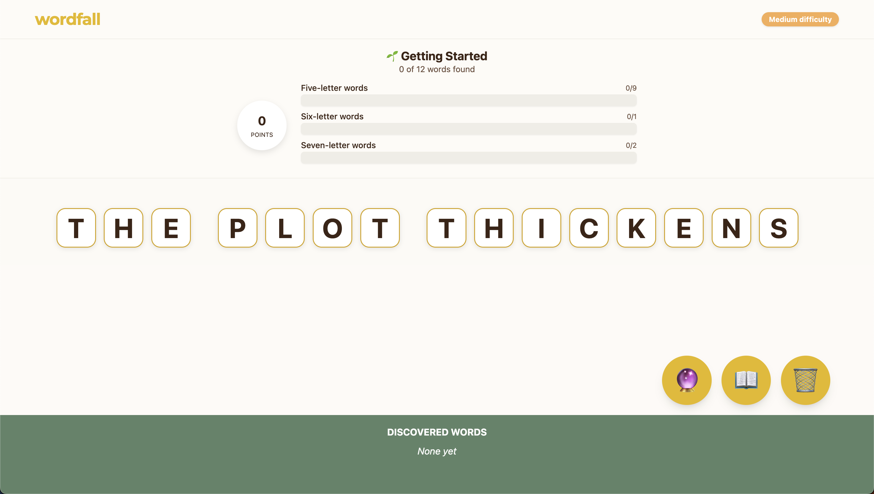 Wordfall