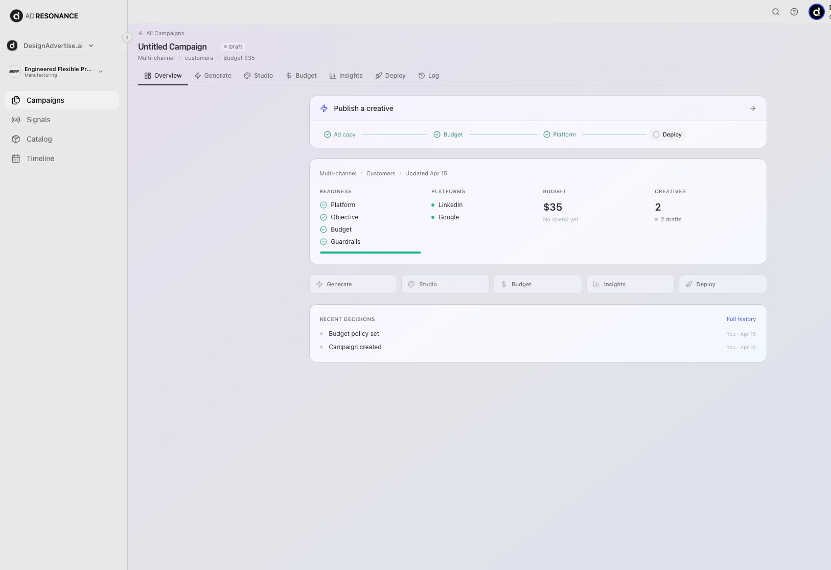 AdResonance screenshot 1