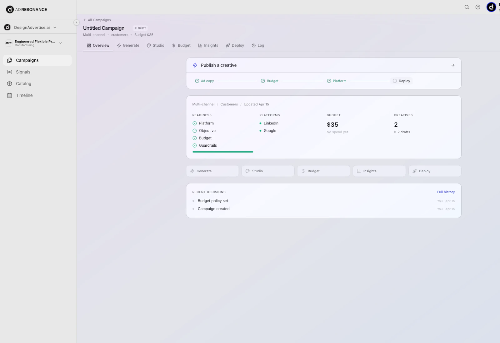 AdResonance screenshot 1