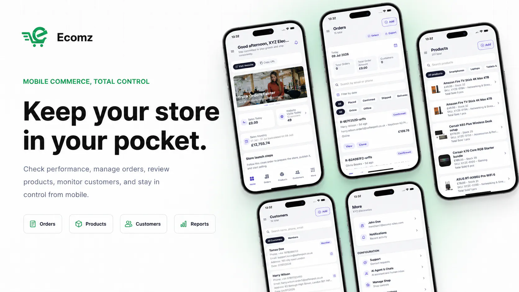 Ecomz AI Multi-Tenant SaaS Store Builder gallery image