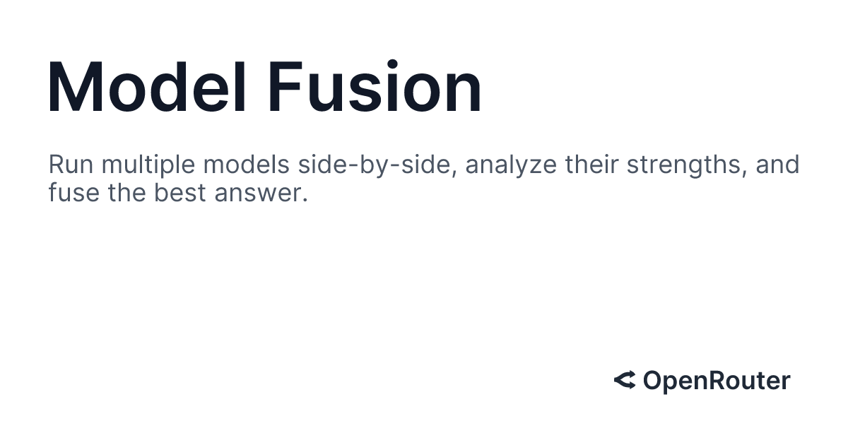 OpenRouter Model Fusion gallery image