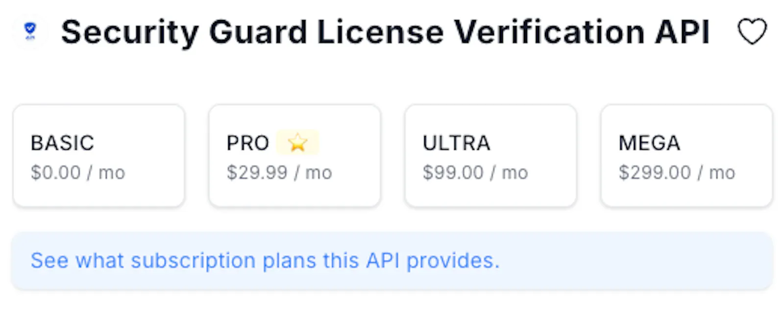 Security Guard License Verification API screenshot 2