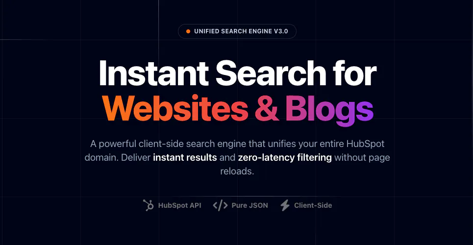 Instant HubSpot Search Engine gallery image