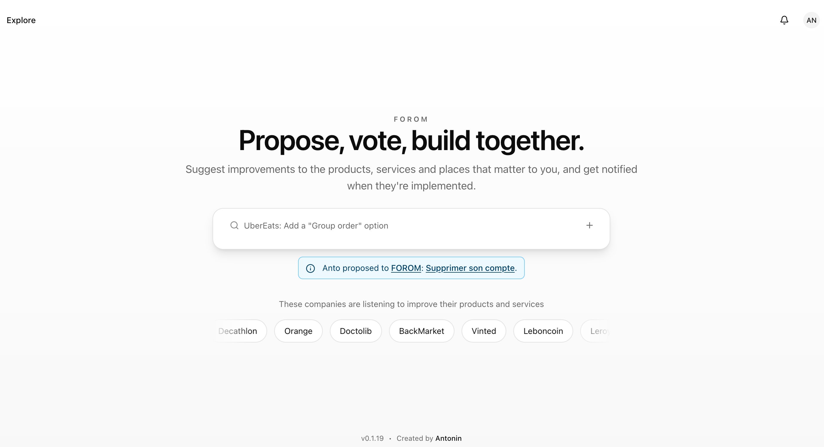 FOROM - Main product screenshot demonstrating key features and user interface