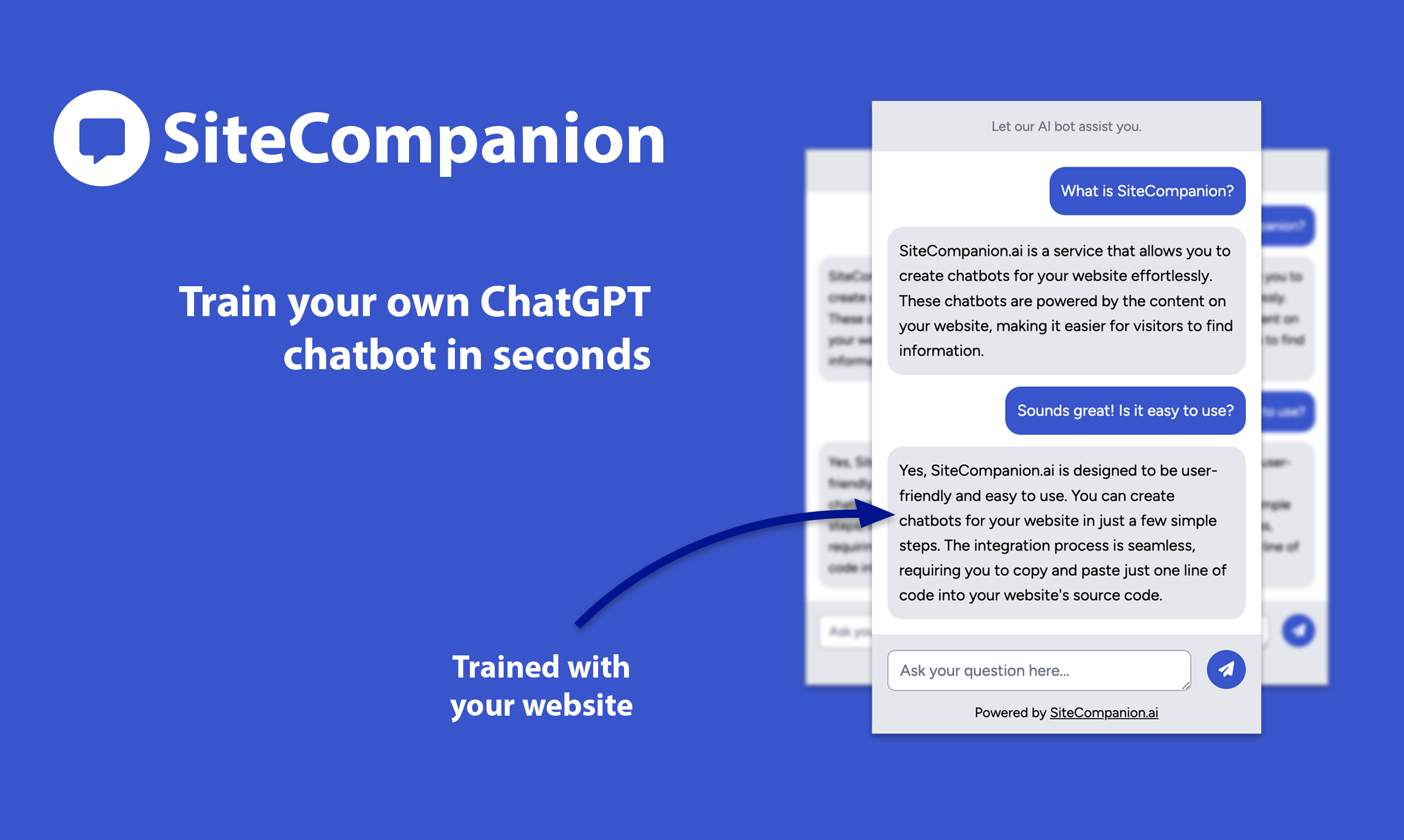 startuptile SiteCompanion-Web-content trained custom ChatGPT chatbots for businesses