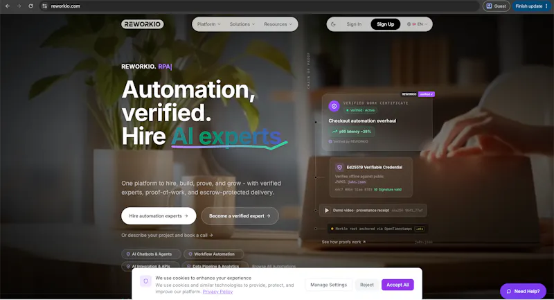 REWORKIO screenshot 2
