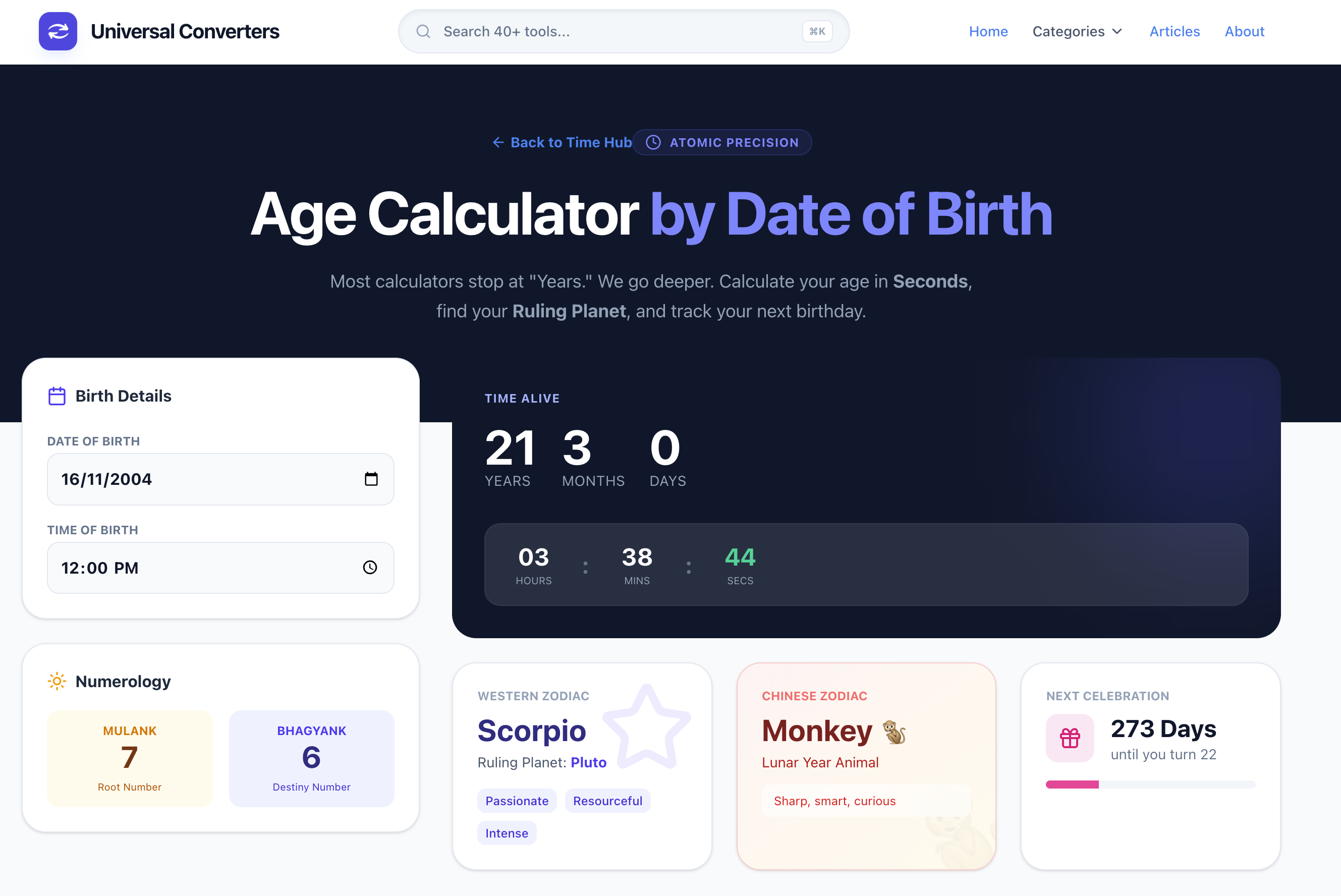 Zero Bloat Calc Stack - Main product screenshot demonstrating key features and user interface