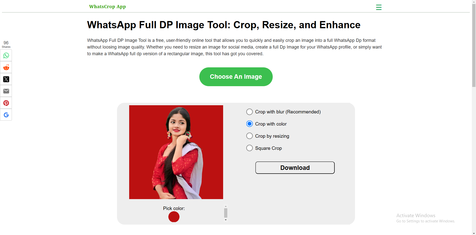 WhatsCrop Tool - Herramienta de imagen DP completa de WhatsApp media 3