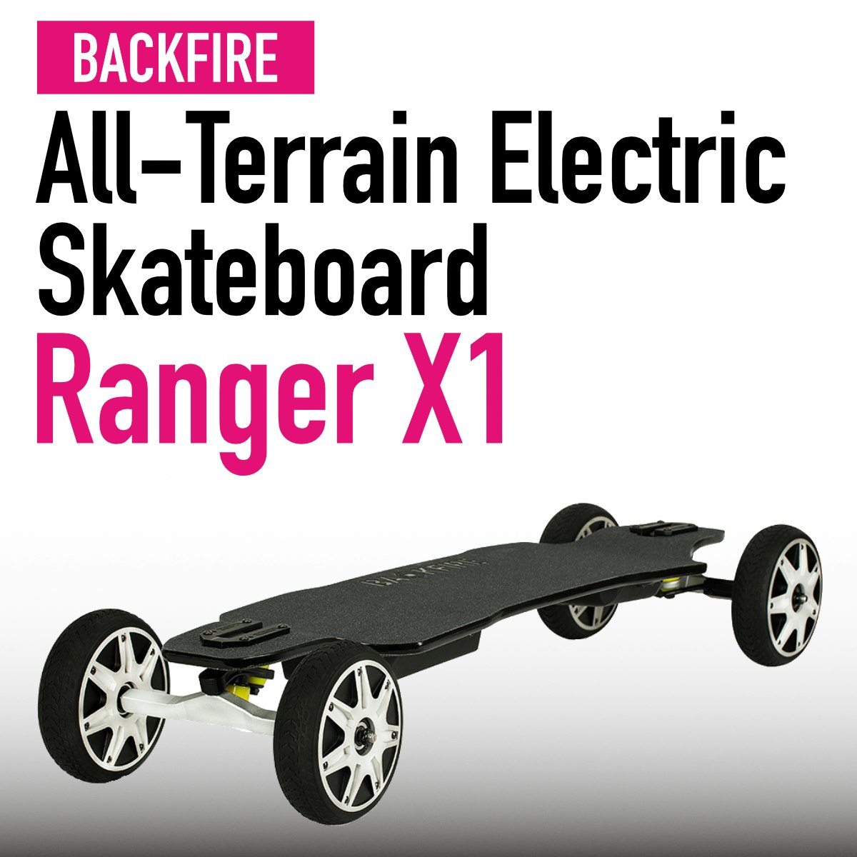 All Terrain Electric Skateboard: Backfire Ranger X1
