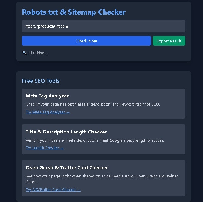 Media Robot SEO và siteMap miễn phí 3