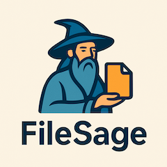 FileSage - Product Hunt launch logo and brand identity