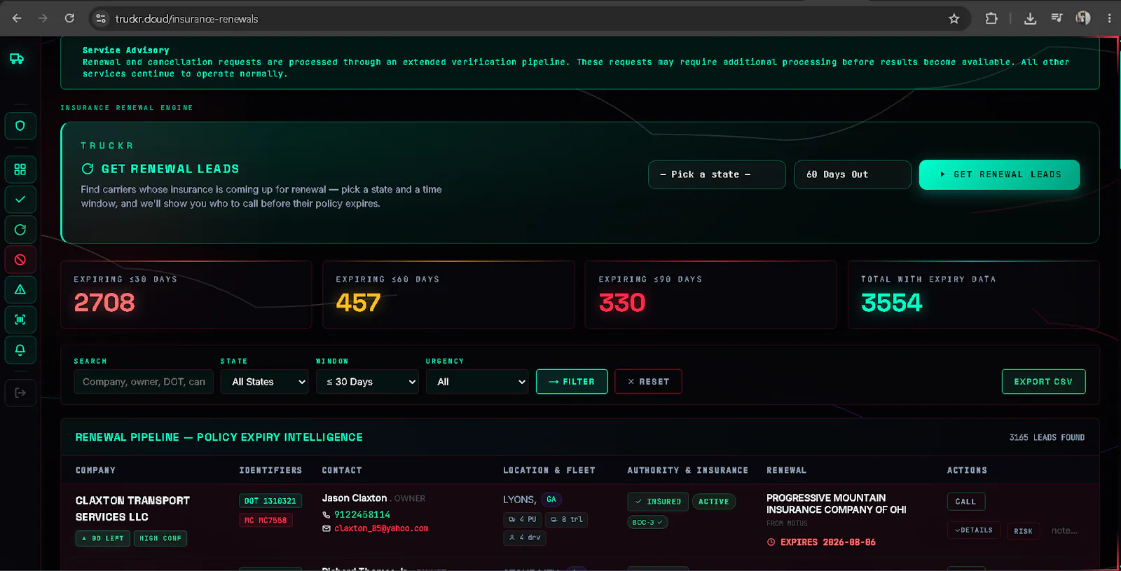 TRUCKR screenshot 2