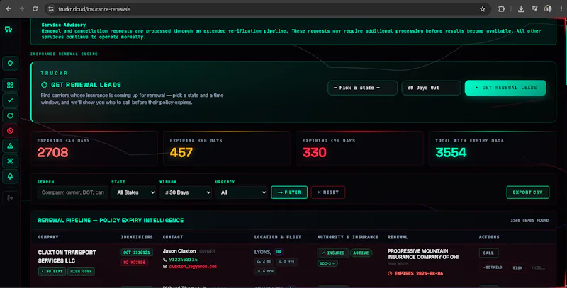TRUCKR screenshot 2