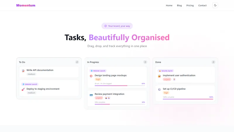Momentum - Task Management For Teams  screenshot 2