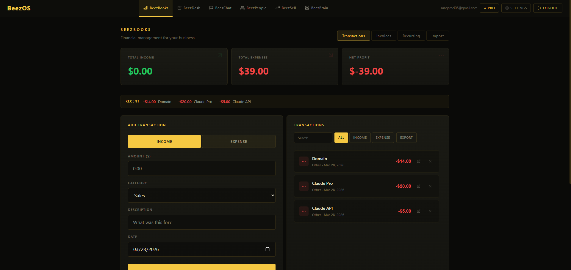 BeezOS — Free Business Operating System gallery image