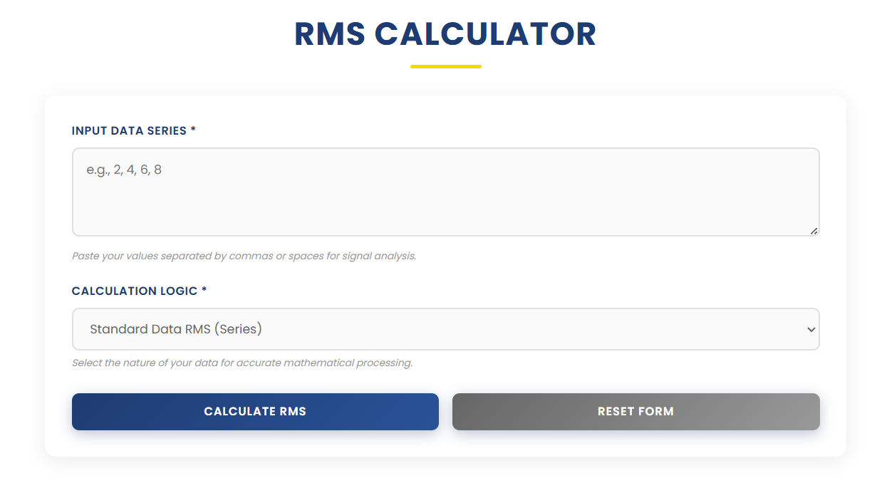 RMS Calculator | Ease Tools gallery image