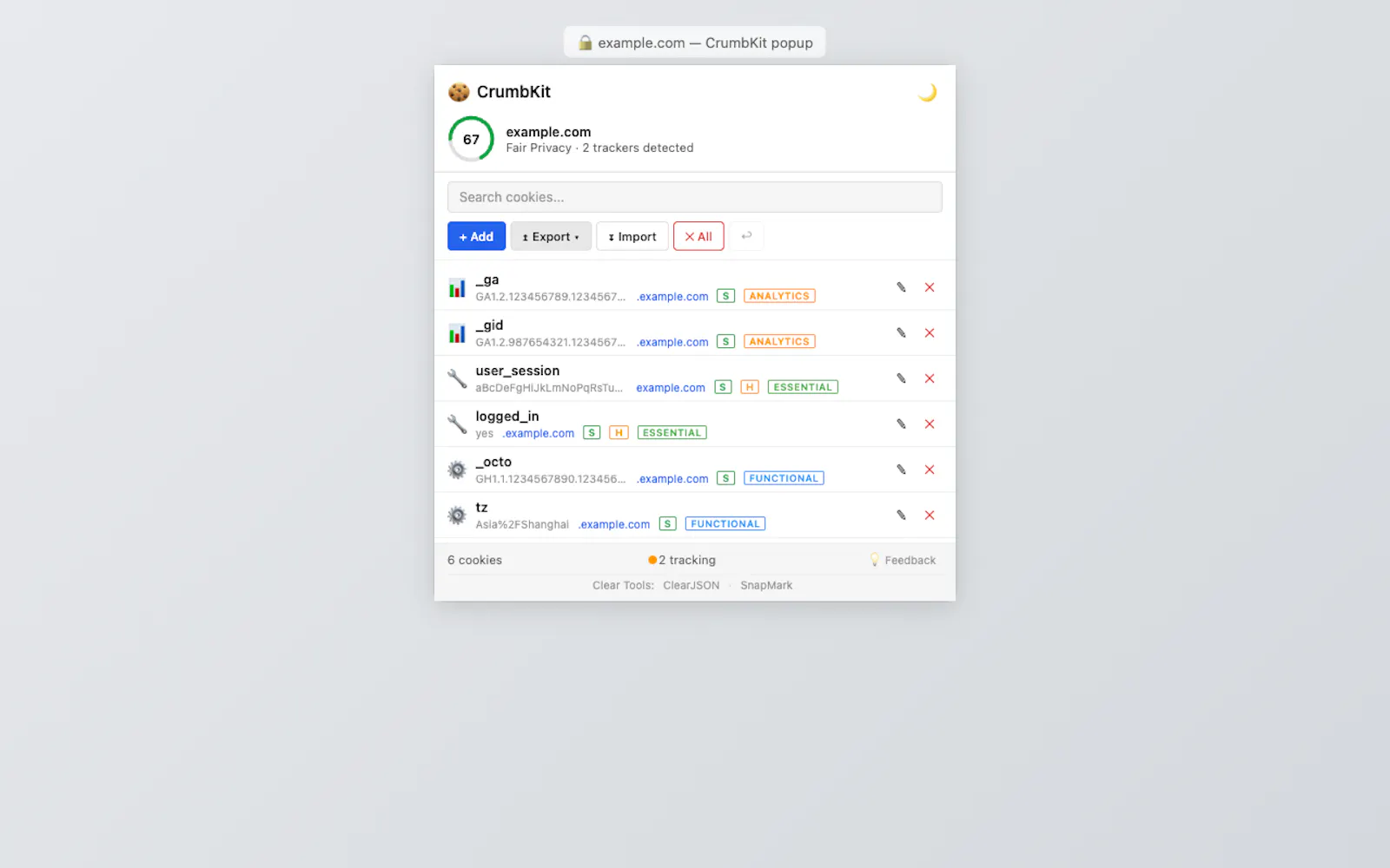 CrumbKit screenshot 2