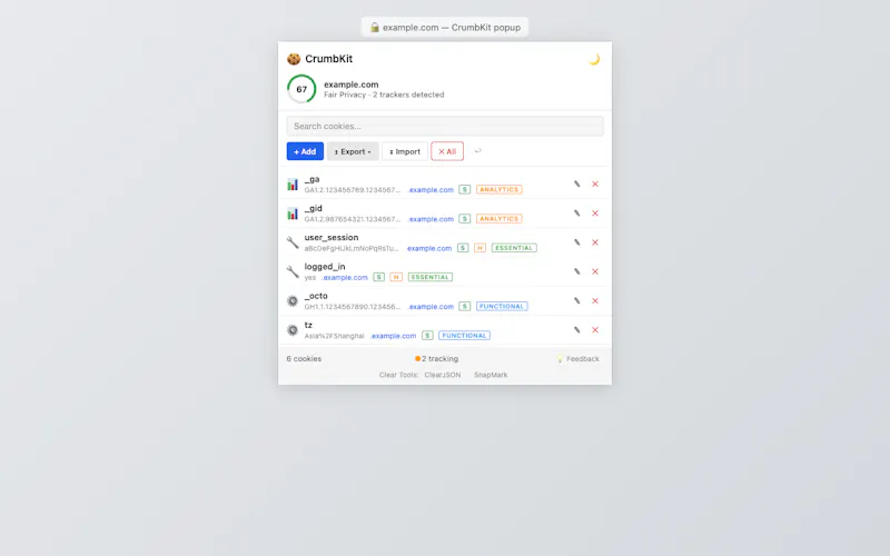 CrumbKit screenshot 2