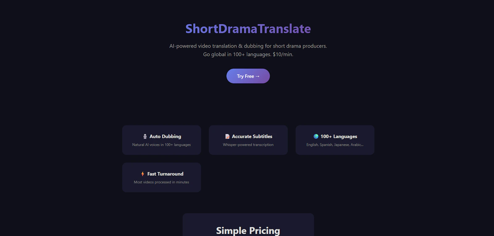 AI Video Translation screenshot 1