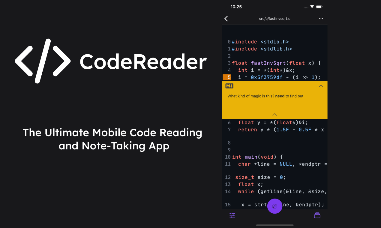 Mídia 1 de Codereader.dev