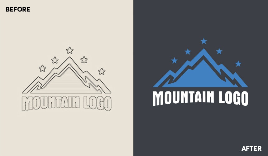 100% Hand-drawn vectorization gallery image