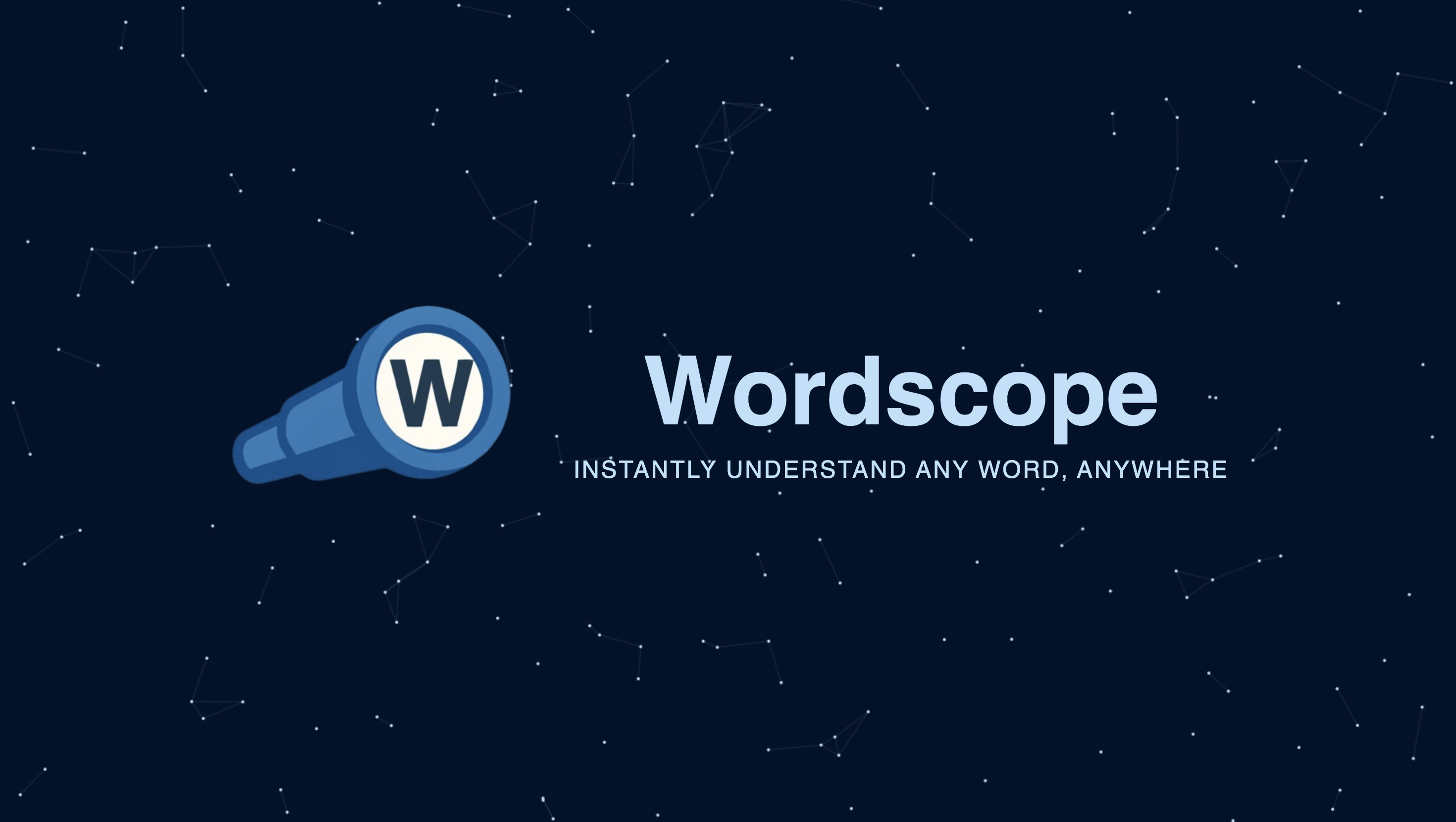 Wordscope - Main screenshot showing features and interface