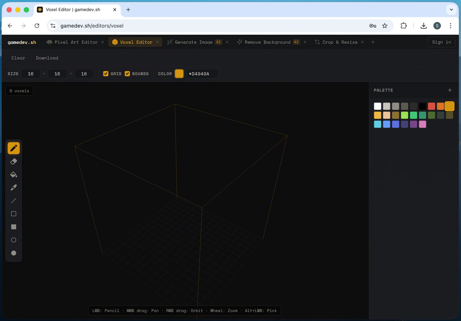 gamedev.sh screenshot 1