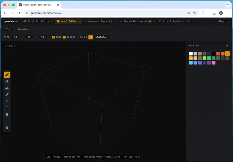 gamedev.sh screenshot 1