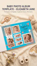 Baby Photo Album – First Year Memories gallery image