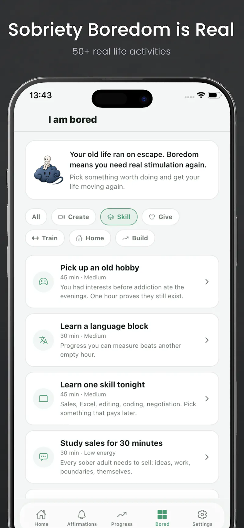 Sober Voice: Affirmations + Tools screenshot 5