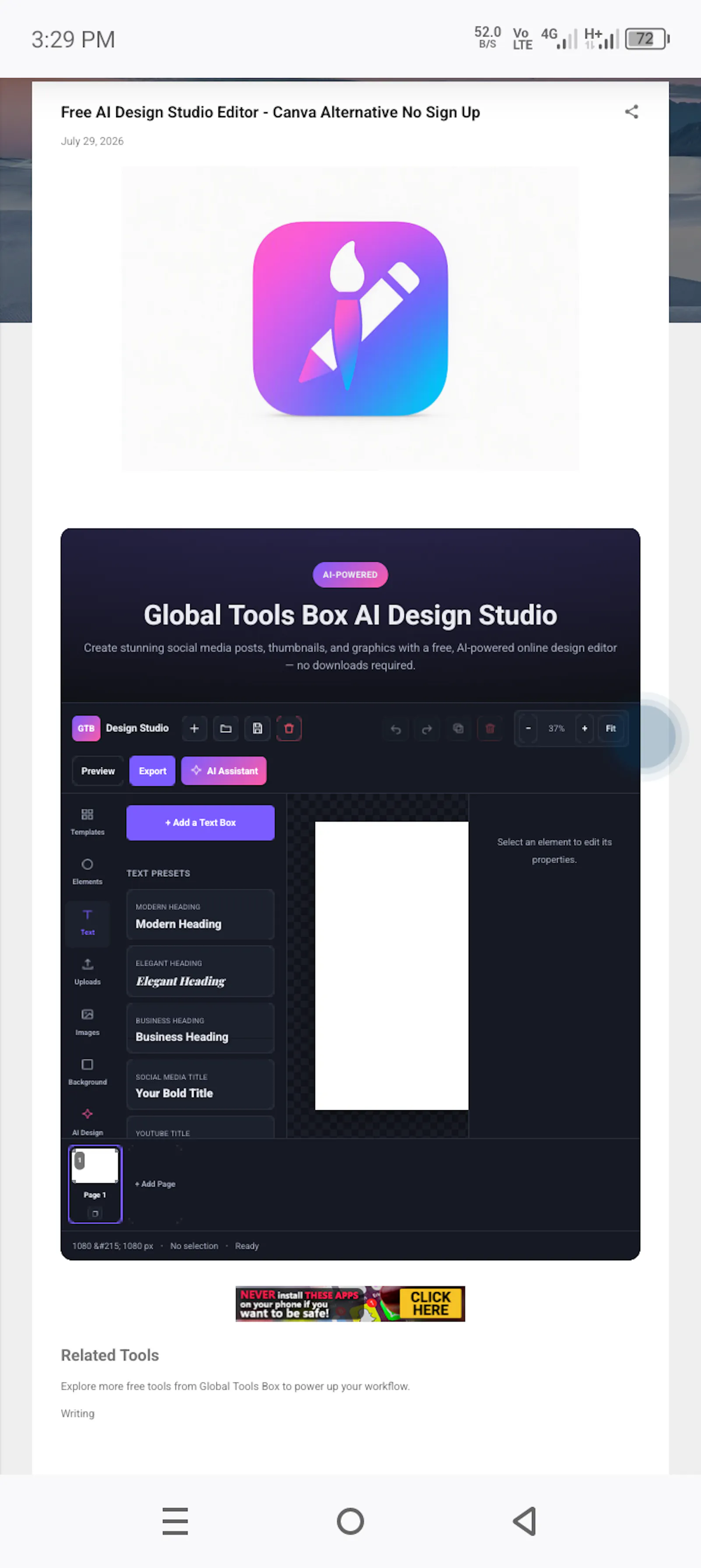 Canva Alternative AI Design Studio screenshot 3