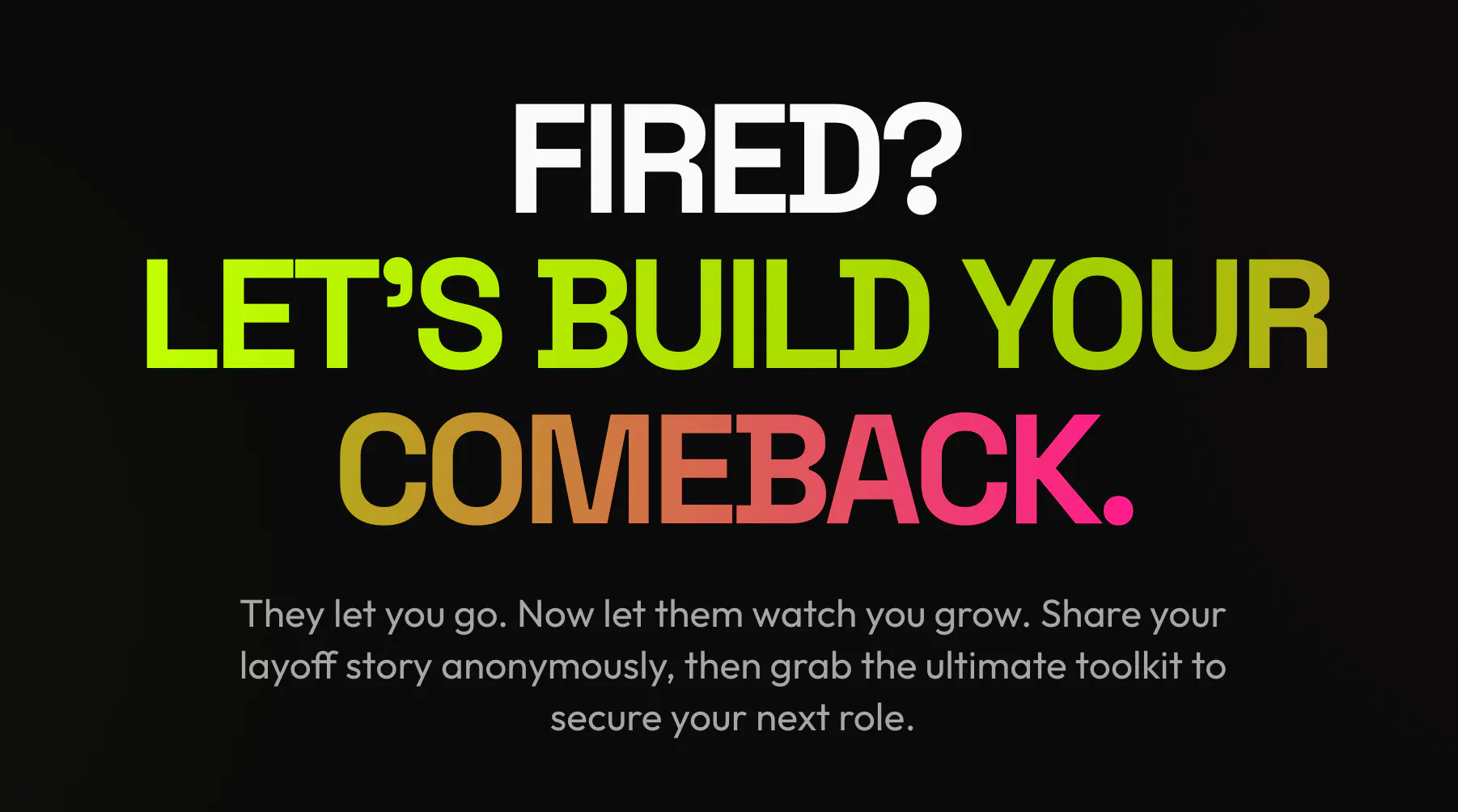 FIRED 제품 배너