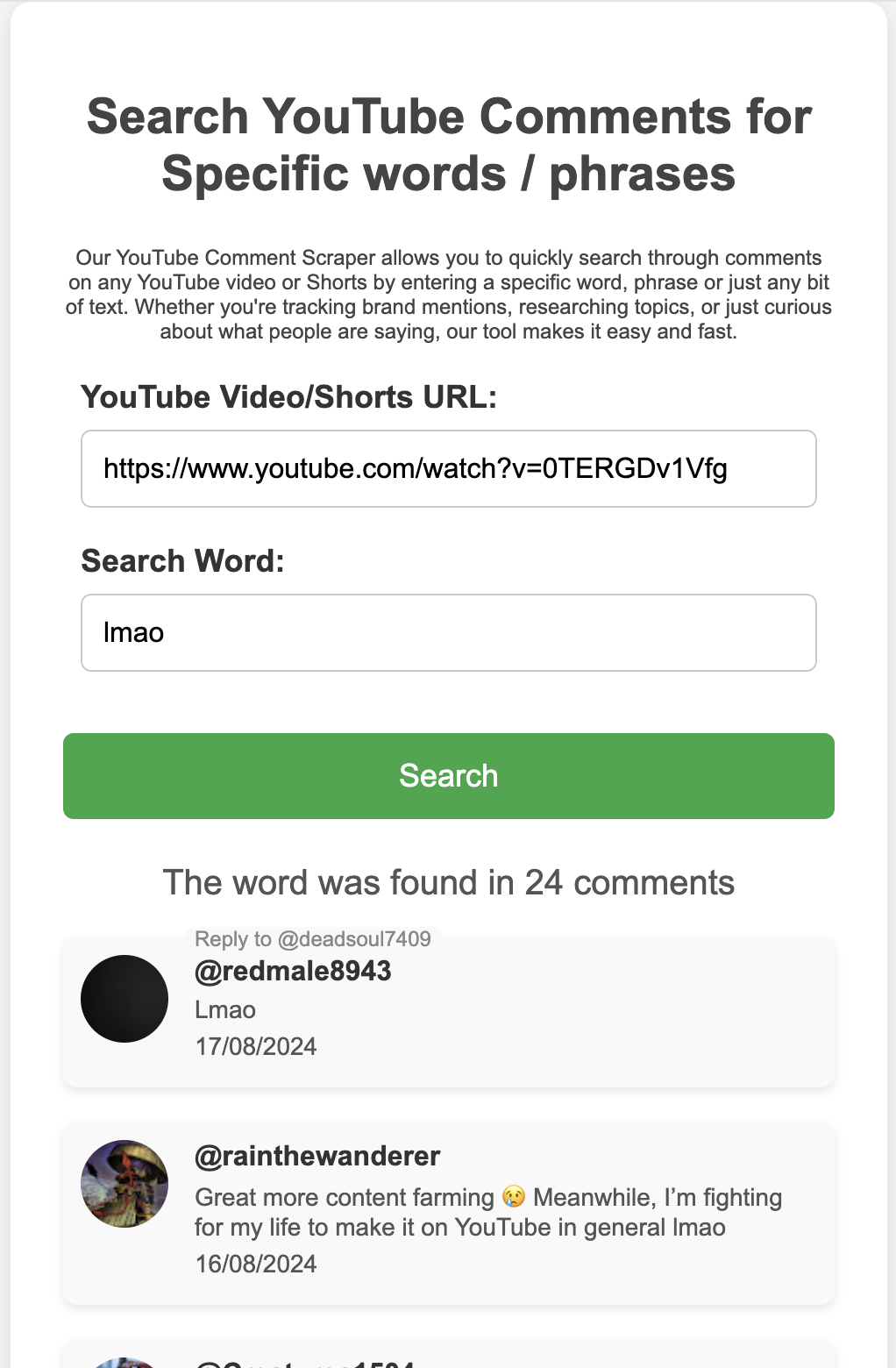 YouTube Yorum Sıyırıcı media 2