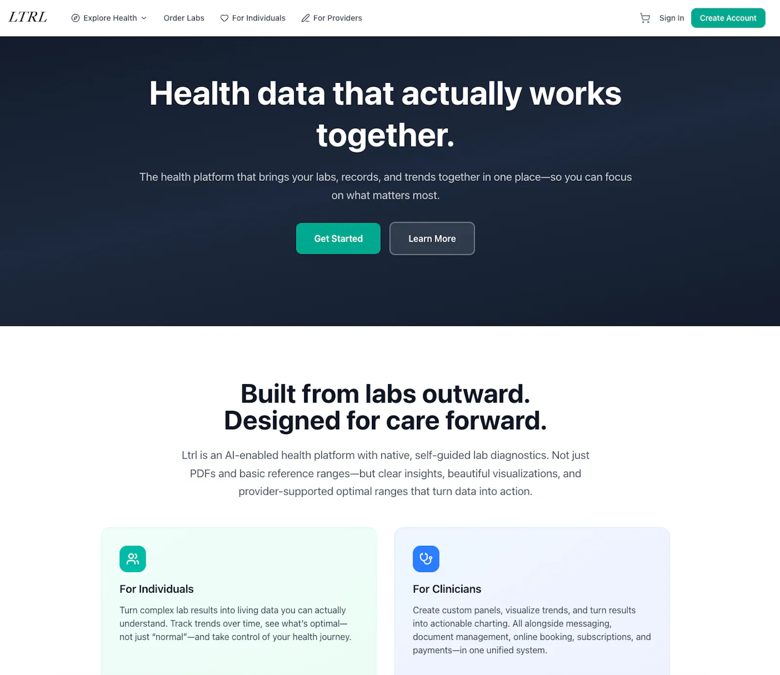 Ltrl — Centralized, Health Data screenshot 2