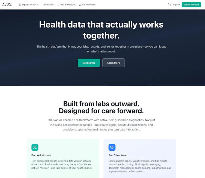 Ltrl — Centralized, Health Data screenshot 2