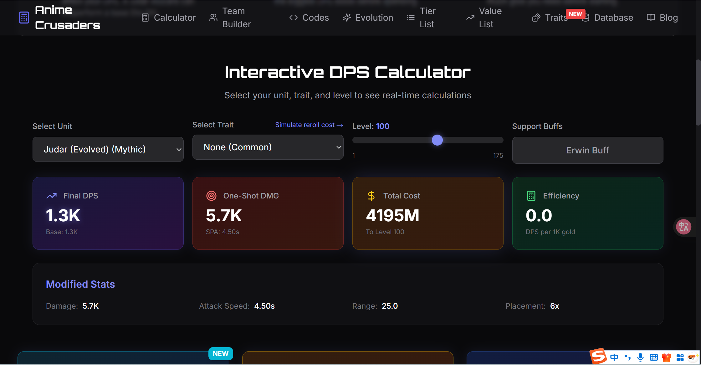 Anime Crusaders Calculator gallery image