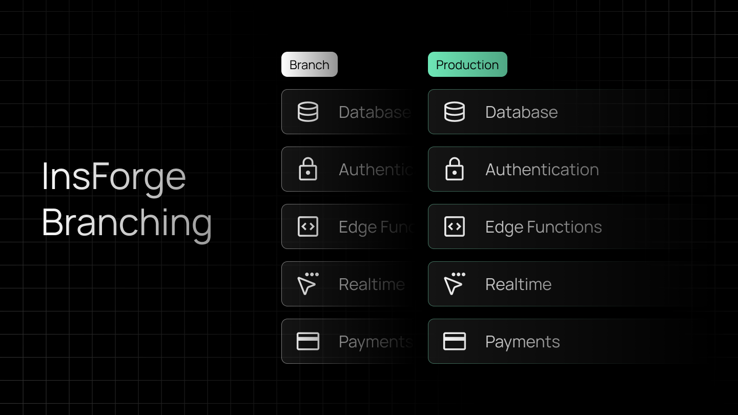 InsForge Backend Branching gallery image