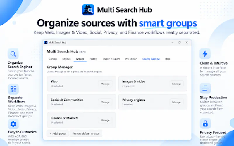 Multi Search Hub screenshot 4