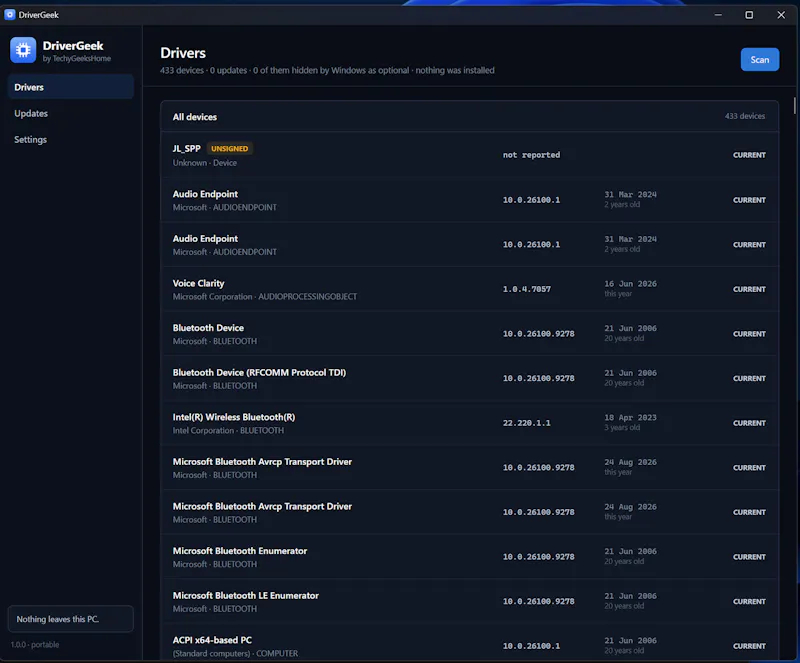 DriverGeek screenshot 2
