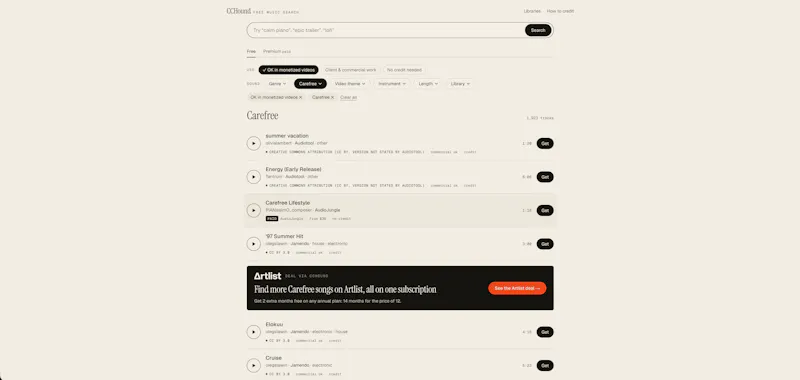 music.cchound  screenshot 1