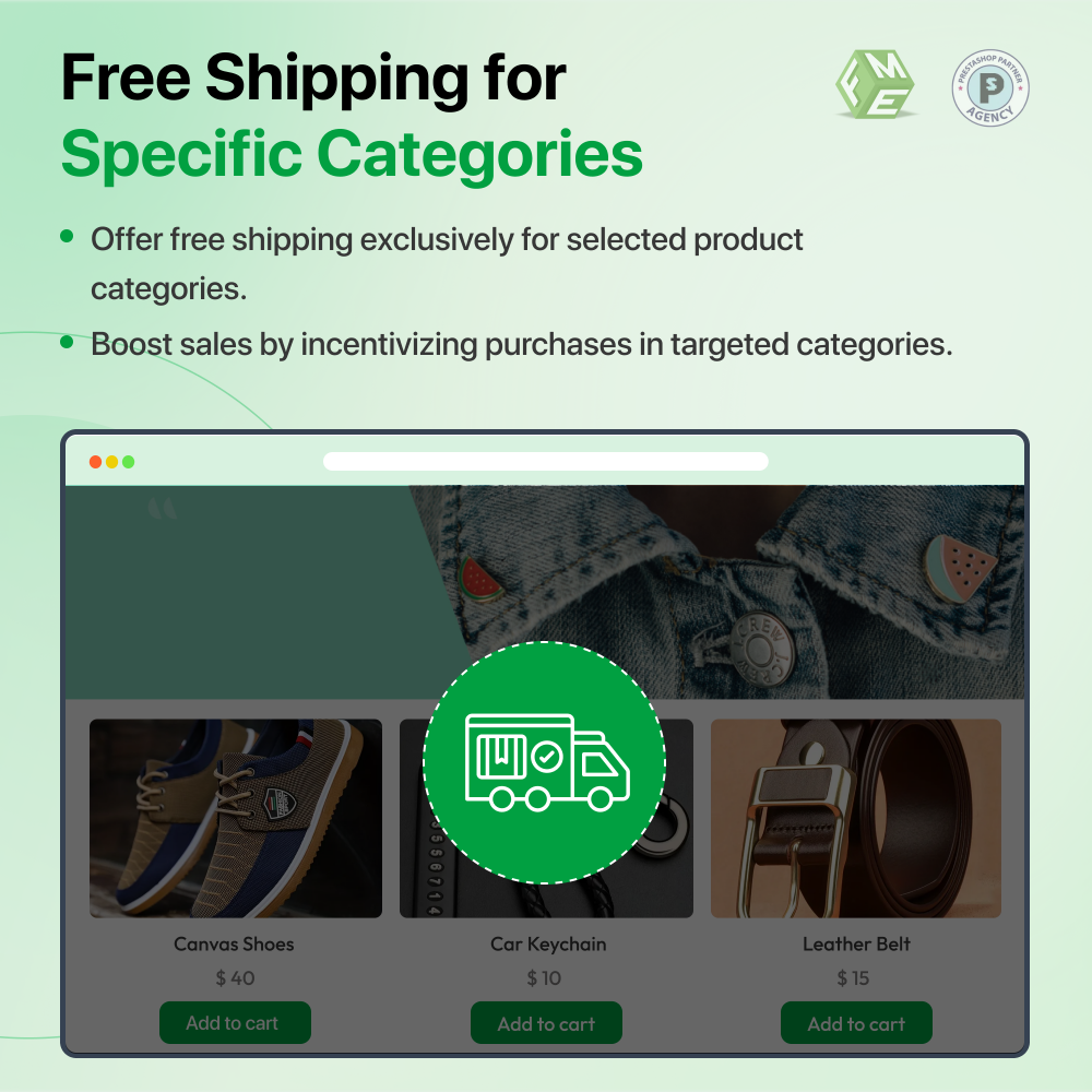 Prestashop бесплатная доставка медиа 4
