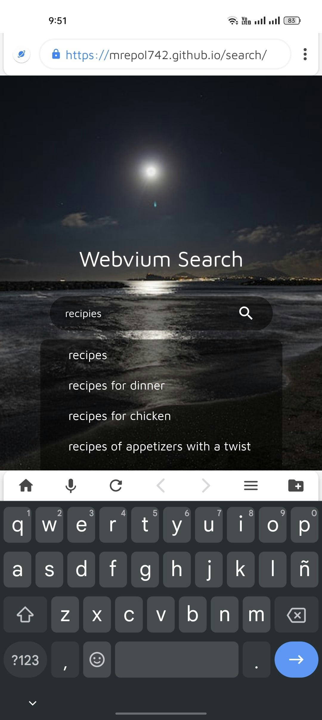Mídia 5 de Navegador Webvium