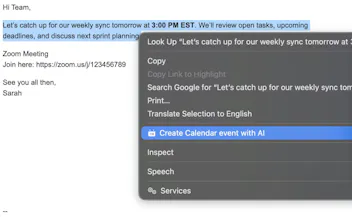 Text to Calendar gallery image