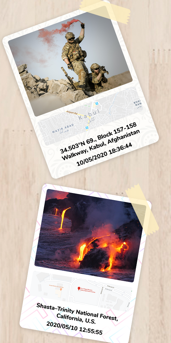 GPS Map Polaroid camera gallery image