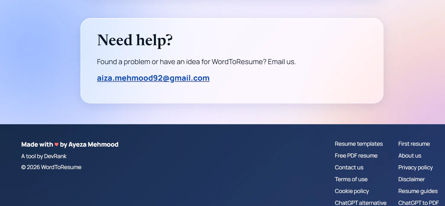 Turn Chat Into a Resume Free gallery image