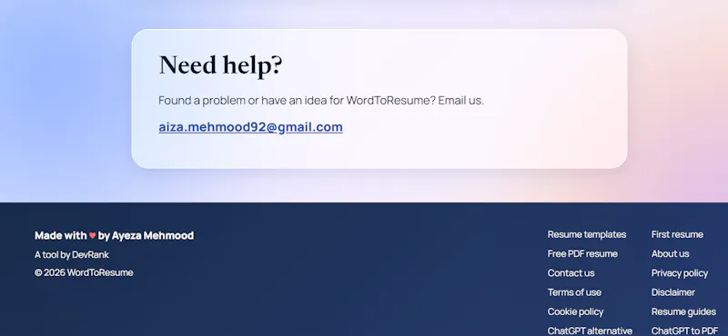 Turn Chat Into a Resume Free screenshot 6