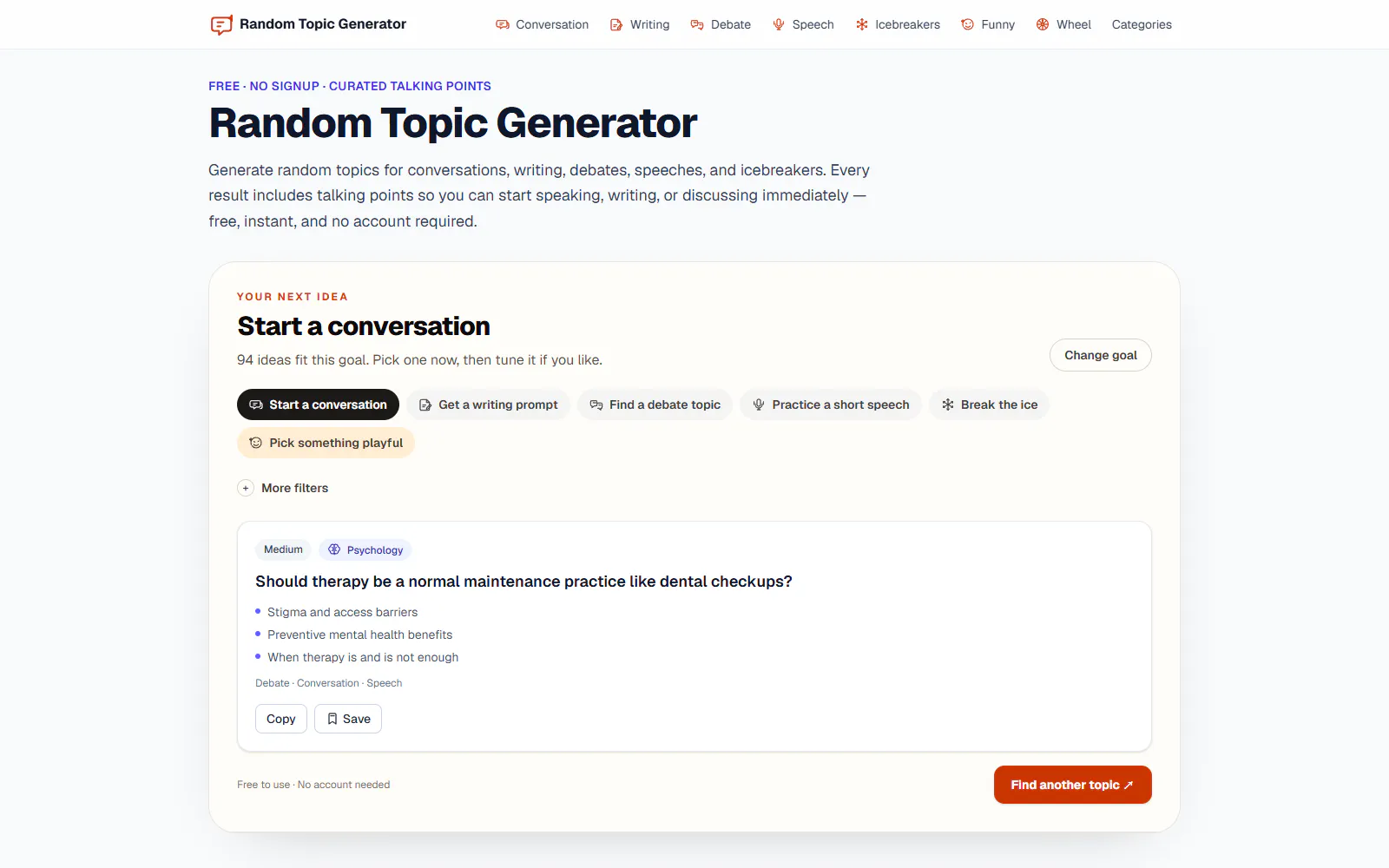 Random Topic Generator gallery image