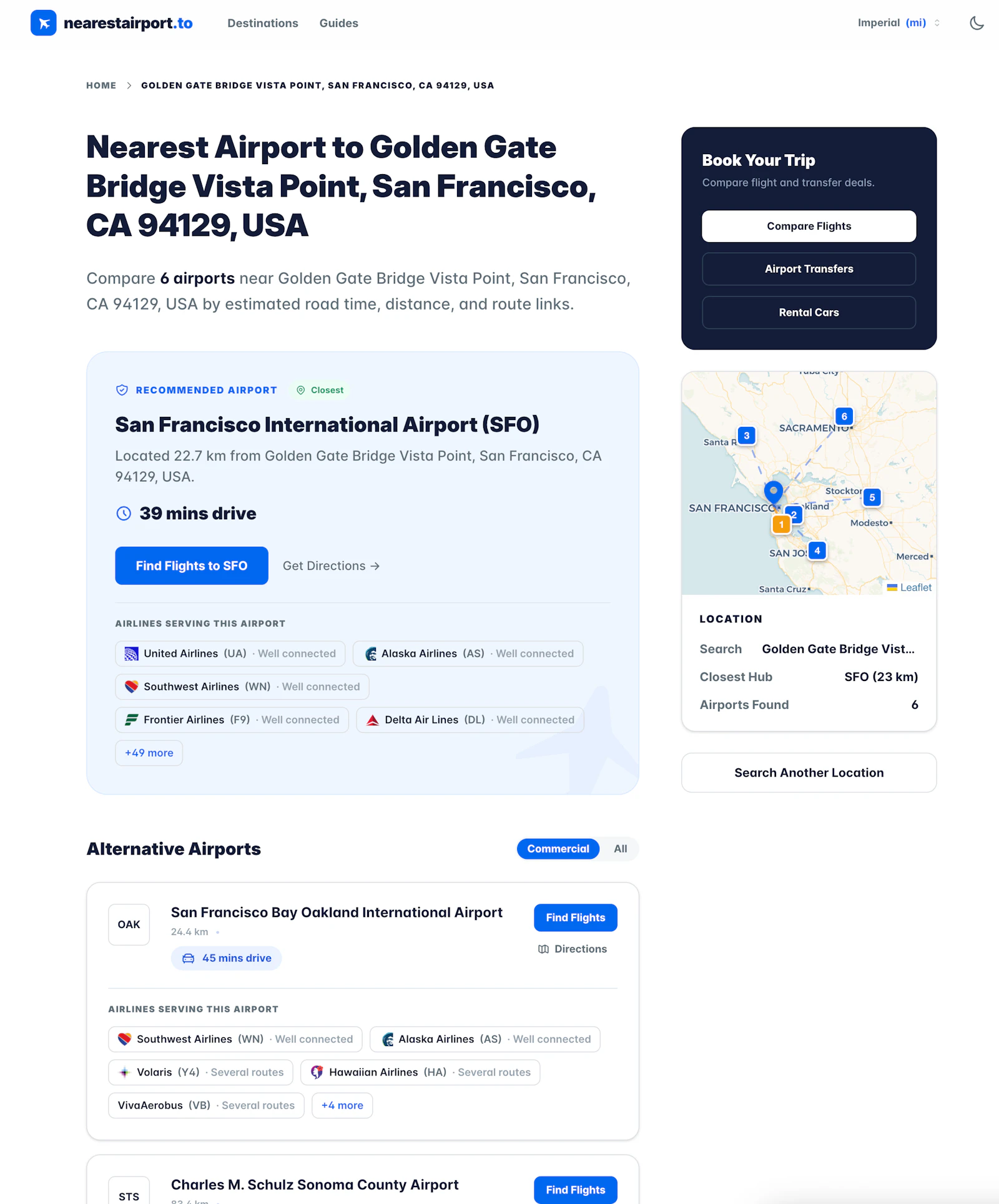 NearestAirport.to screenshot 2